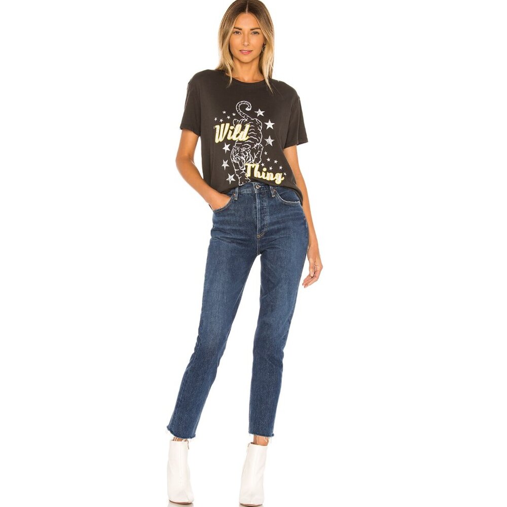 Show Me Your Mumu Thomas Tee Wild Things Tiger Graphic T-Shirt Gray Oversized